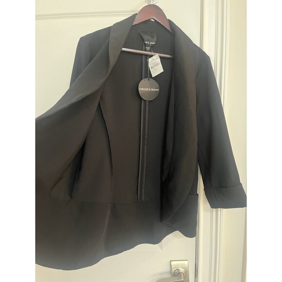 Harlow & Graham Open Blazer/Jacket Women’s Sz. XL Black NWT - Picture 3 of 9